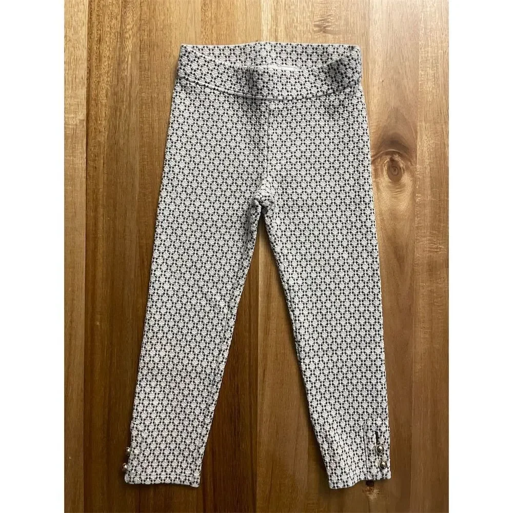 Janie and Jack Geometric Ankle Leggings Size 4 Multicolor - Picture 1 of 4